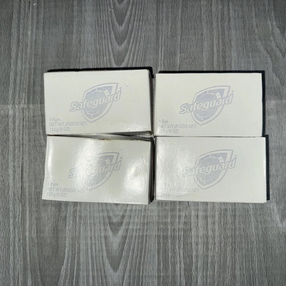 Safeguard Beige Bar Soap Discontinued Pack 4 Deodorant Antibacterial New Sealed
